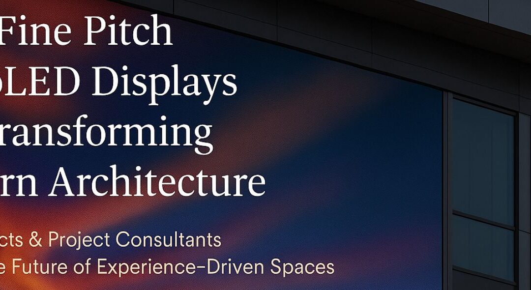How Fine Pitch MicroLED Displays Are Transforming Modern Architecture